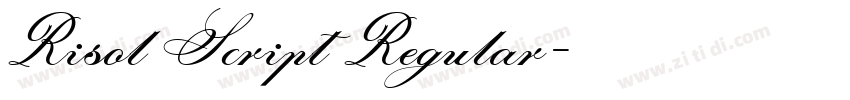 Risol Script Regular字体转换